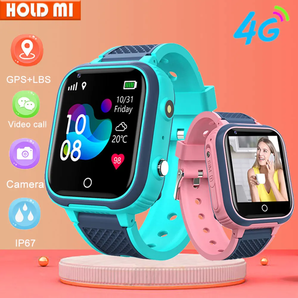 4g relógio inteligente crianças lt21 câmera gps wifi à prova dwaterproof água criança estudantes smartwatch monitor de chamada vídeo rastreador localização telefone relógio