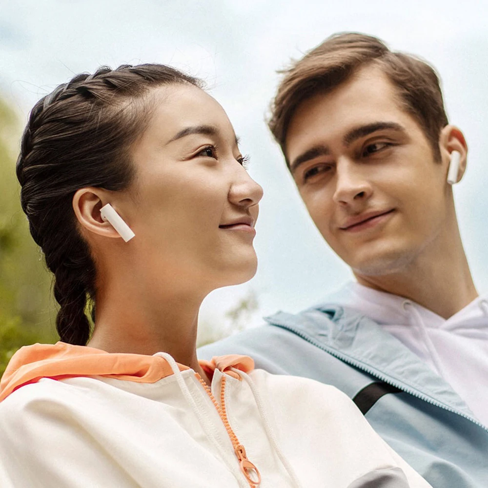 Xiaomi Air 2 TWS BT гарнитура наушники удобная одежда LHDC/AAC HD 14,2 мм динамический двойной микрофон ENC автоматическая пауза кран управление
