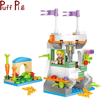 

525pcs Theme Amusement Park City Simulation Building Blocks Girls Friendships Play House Bricks Children's Gifts