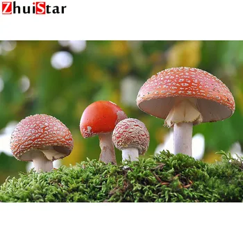 

5D Diamond Painting Full Square Drill Diamond Embroidery Sale Poisonous mushrooms Cross Stitch Home Decor WHH