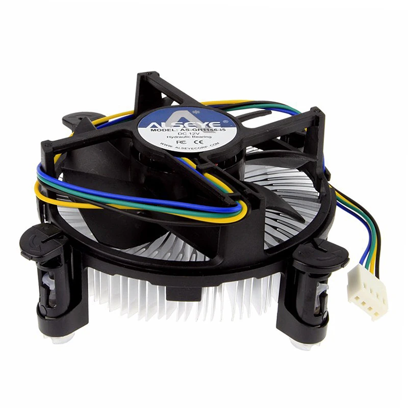 ALSEYE CPU вентилятор радиатора 90mmpwm 4 контактный с радиатором и медным основанием
