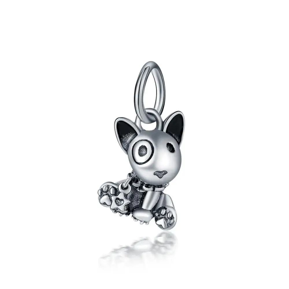 A1794 Серебристые цвета happy bull dog бусины кошка подвеска талисманы Fit Pandora Браслеты и браслеты для женщин новые модные украшения DIY berloques - Цвет: A1794