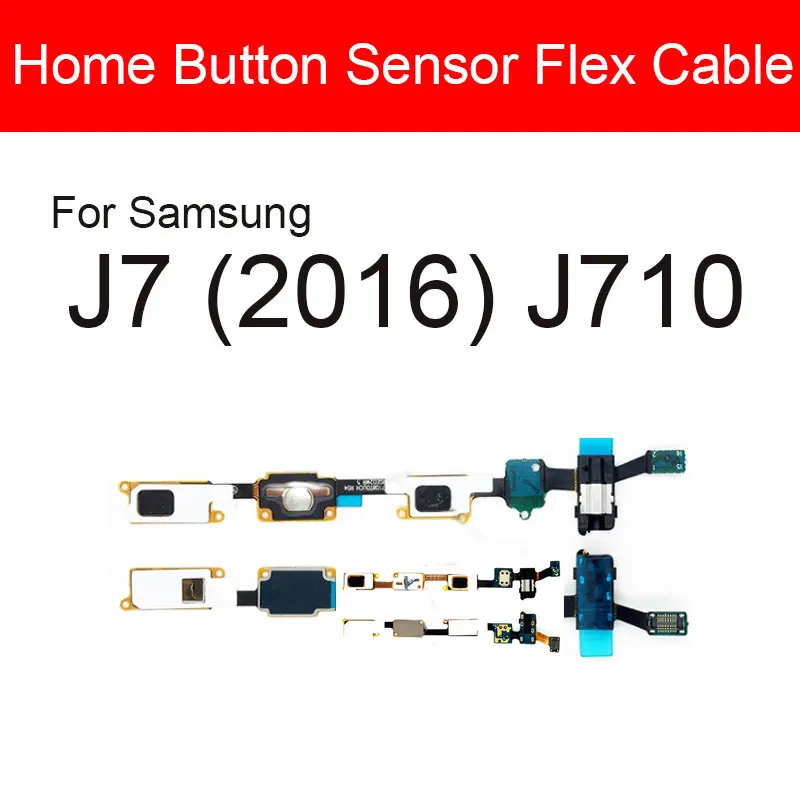 

Home Button Sensor Flex Cable For Samsung Galaxy J7 (2016) J710 Menu Return Button Audio Jack Replacement Repair Parts
