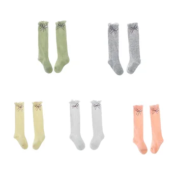 

5 Pairs Baby Socks Shift Mesh Baby Over Knee Anti-Mosquito Socks Newborn Stockings