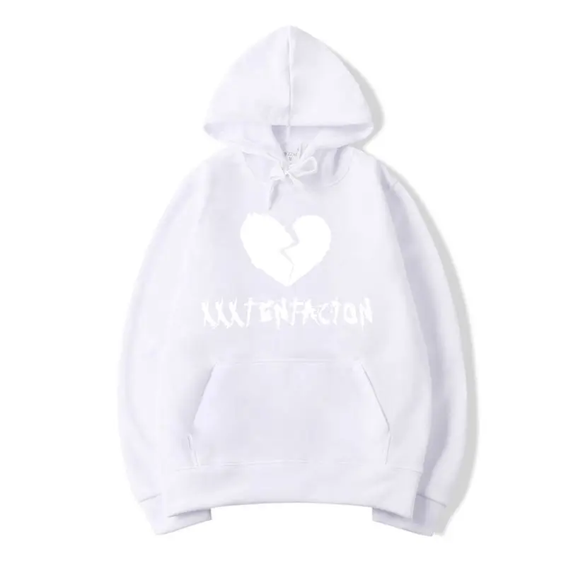 white Хип хоп XXX Tentacion толстовки мужские, толстовки пуловер с капюшоном повседневные женские Homme Harajuku модные толстовки мужские с длинным рукавом - Цвет: white