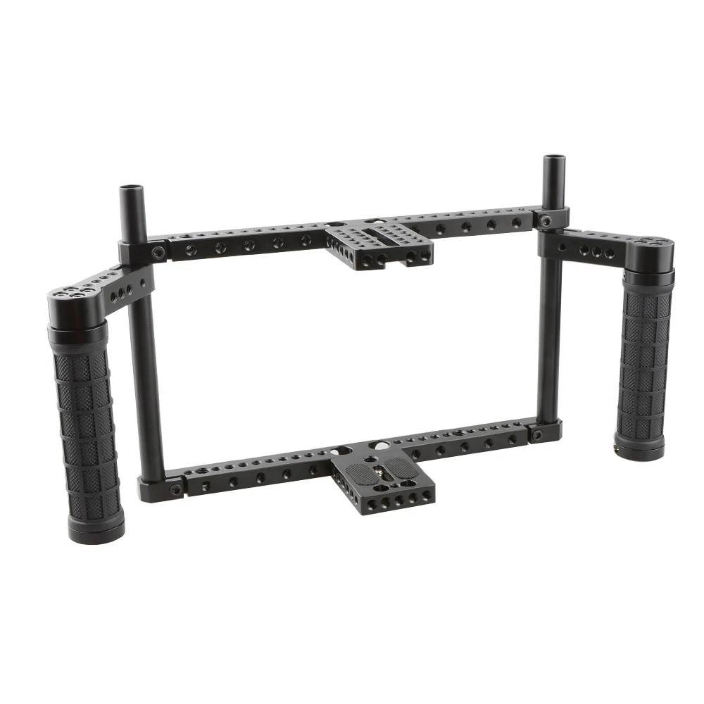 

HDRIG Full-frame Camera Cage With Rubber Handles Baseplate Top Plate For Large-sized DSLR
