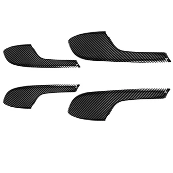 

Car Door Armrest Decor Cover Handle Cover Carbon Fiber Style ABS for Honda Civic 10Th Gen