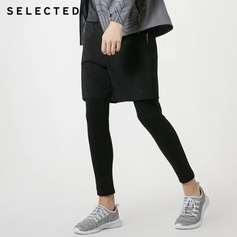 Мужские Стрейчевые двухярусные спортивные штаны Slim Fit S | 419114567 Мужская одежда