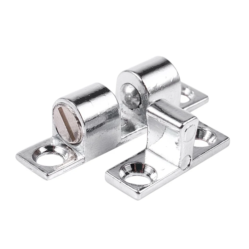 Stainless Steel Furniture Cabinet Door Double Ball Roller Catch 6Pcs