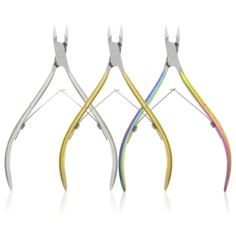 Description Picture 2 of itemNail Cuticle Nipper Scissors Stainless Steel Manicure Colorful Clipper Dead Skin Remover Pedicure Eagle Beak Pliers