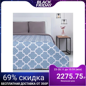 

Bedspread "Ethel" Euro Geometry, 230х210 cm, microfiber 5092840