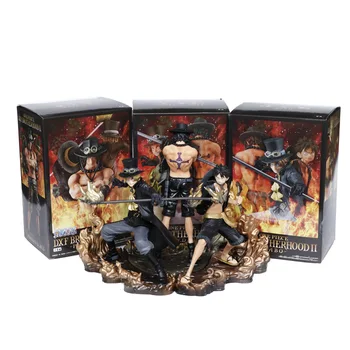 

NEW 3 Pcs Anime One Piece Figures DXF Monkey D Luffy Portgas D Ace Sabo PVC Action Figures Collectible Model Toys Doll gift