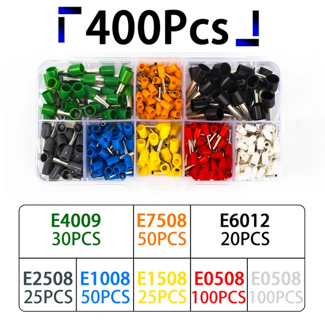 wire connect 400/415/750/900pcs-BOX Crimping tool Insulated connector Terminal Crimp Terminator cold pressed insulated terminal 400PCS
