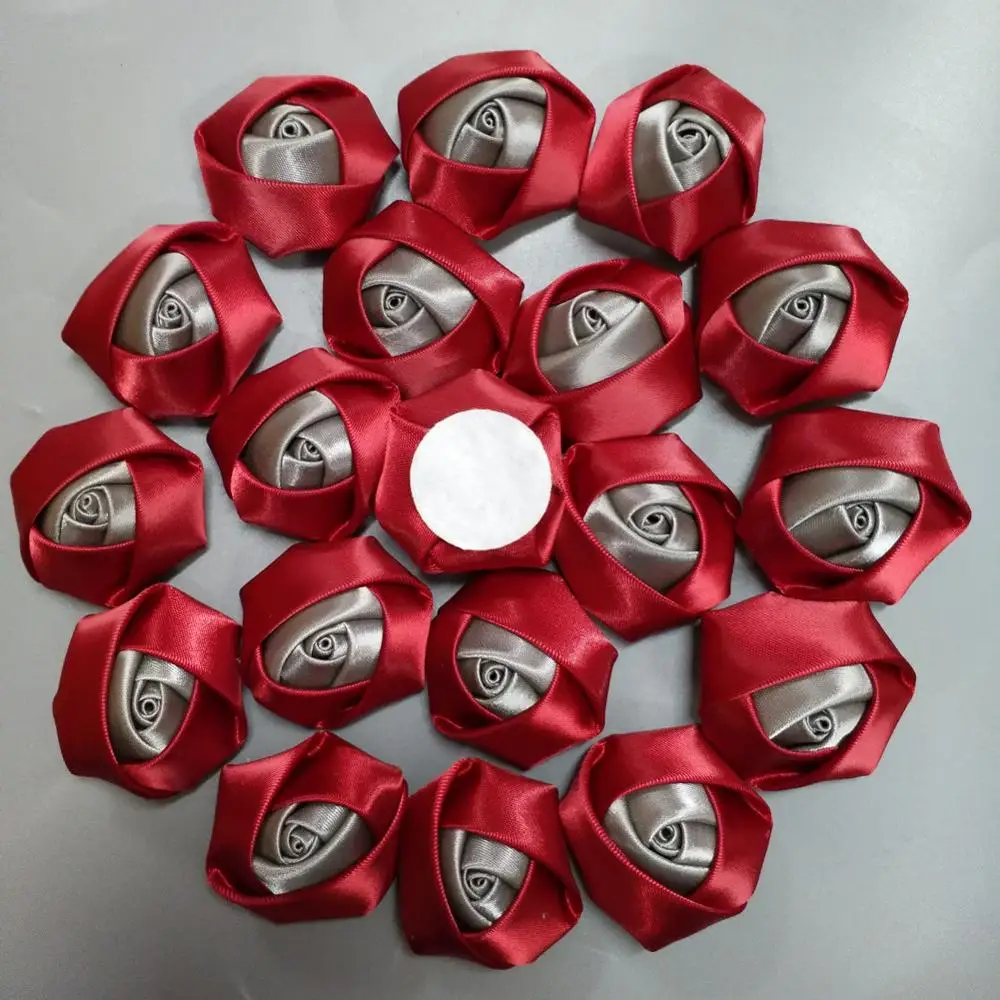 10pcs/lot 3.5CM Simulation Two-tone Silk Rosebud Bridal Bouquet Decorative Item DIY Handmade Material Wedding Artificial Flowers | Дом и сад
