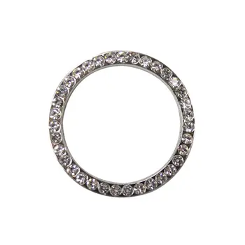 

40mm/1.57"Auto Car Bling Decorative Accessories Automobiles Start Switch Button Decorative Diamond Rhinestone Ring Circle Trims