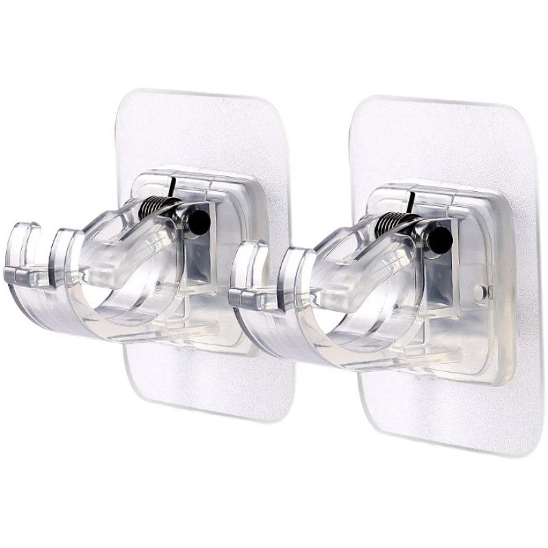 Soportes de barra de cortina sin taladro, soporte adhesivo de barra de cortina, soportes de cortina colgantes sin clavos, soporte de barra de fijación de gancho cortinas, Uds.|Accesorios decorativos