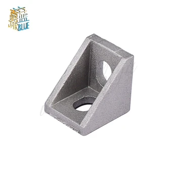 

10PCS 2020 Corner Fitting Angle Aluminum 20 x 20 x 17mm L Connector Bracket for 2020 Industrial Aluminum Profile