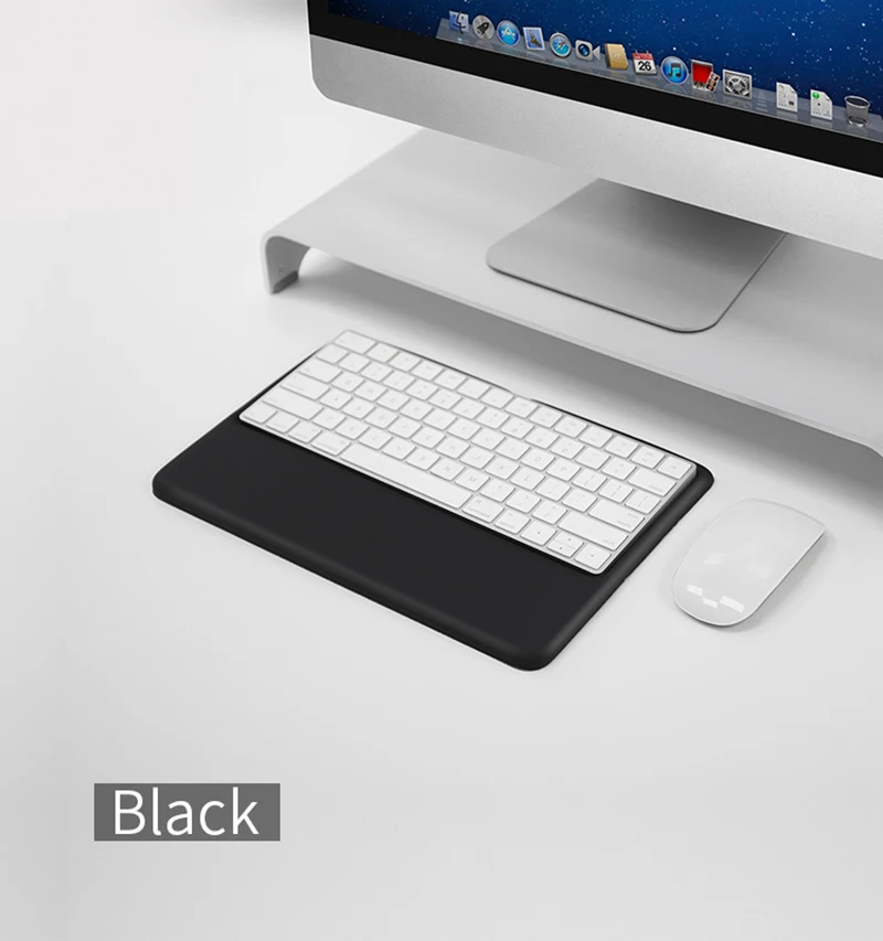 Коврик на запястье Mac Book беспроводной Bluetooth клавиатура Рабочая игровая клавиатура Коврик Удобная силикагелевая подушка для рук Нескользящая защита на запястье