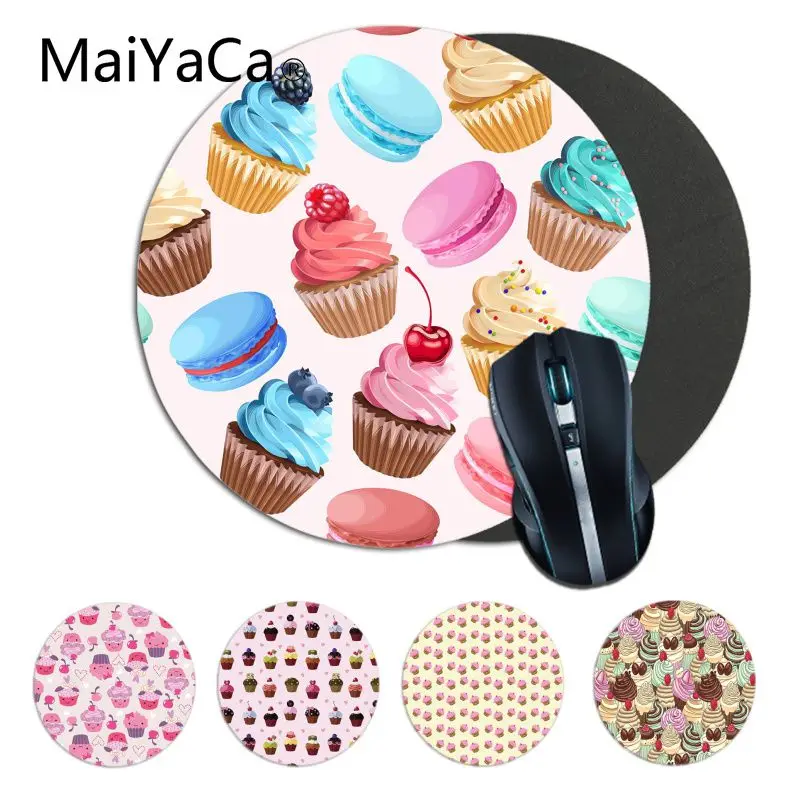 Vintage Cool Cartoon Macaron Donut Gamer Speed Mice Retail Small Rubber Mousepad gaming Mousepad Rug For PC Laptop Notebook