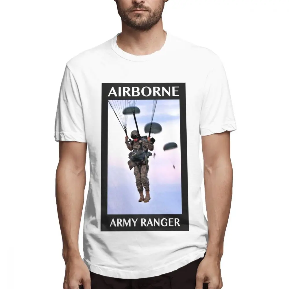 2019 Мужская футболка с короткими рукавами, 3D принт, футболка, Airborne Army Ranger Parachute Skydiving, хлопковая забавная футболка, мужской верх, футболки