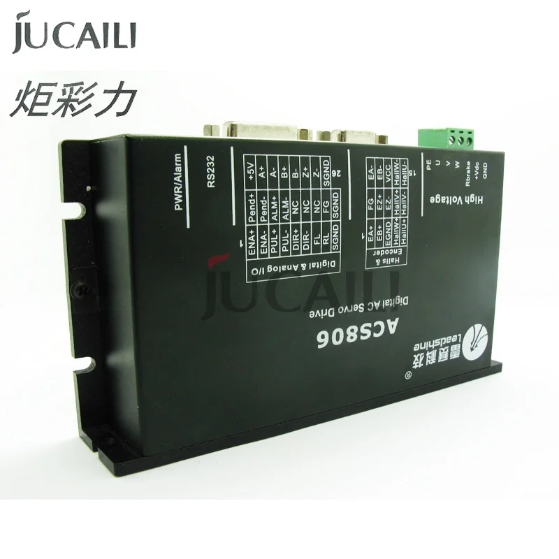 Jucaili 1 настольный компьютер, принтер драйвер двигателя leadshine 400 Вт Серводвигатель ACS806 бесщеточный 20-80 в DC 6A для струйного/сольвентного принтера