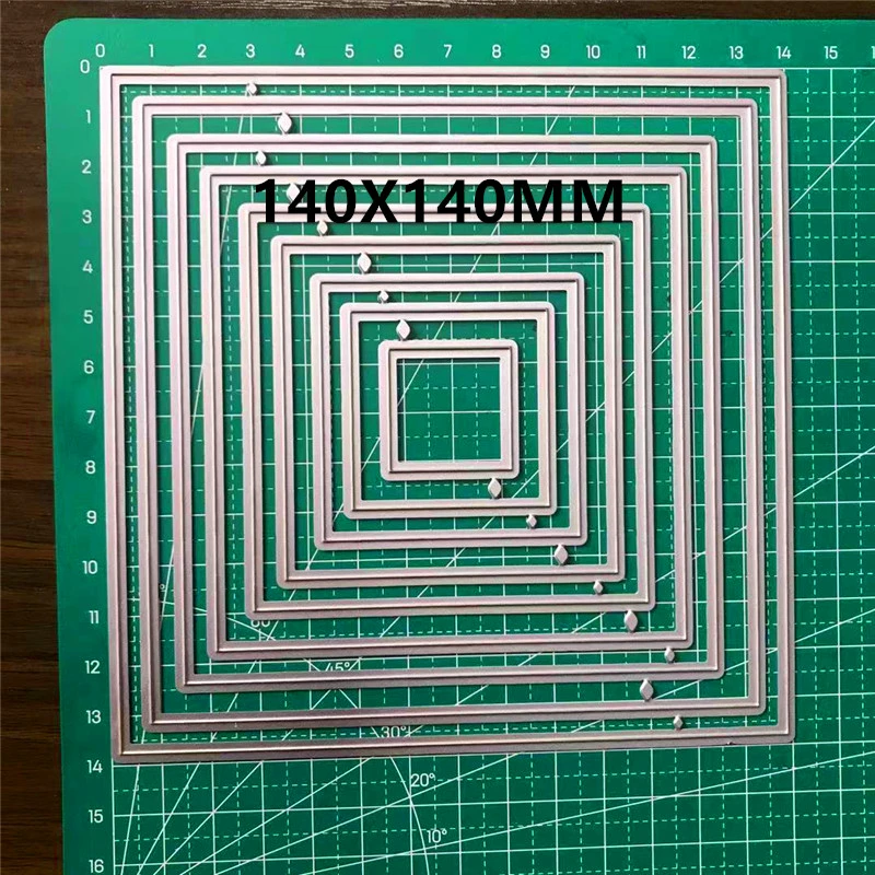 Прямоугольные металлические штампы и diy для фотоальбома трафарет скрапбукинга