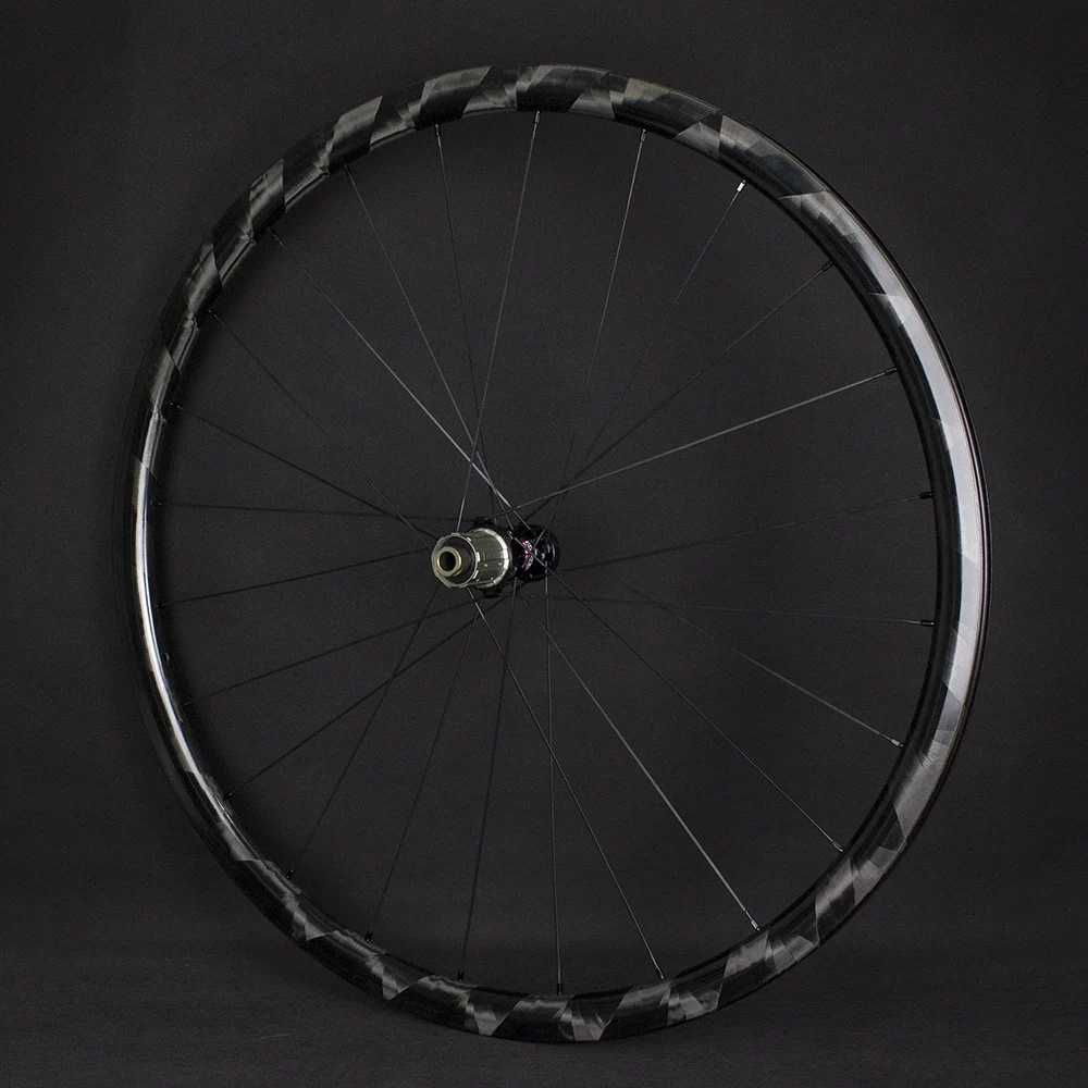 

ACESPRINT Ultra-Light Weight Carbon Wheelset, Road Cycling Bike Disc Brake, X38 Wheels Center Lock