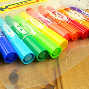 

H6 oily color double head 12 color marker pen children's painting graffiti pastel stationery painting supplies oil pastels