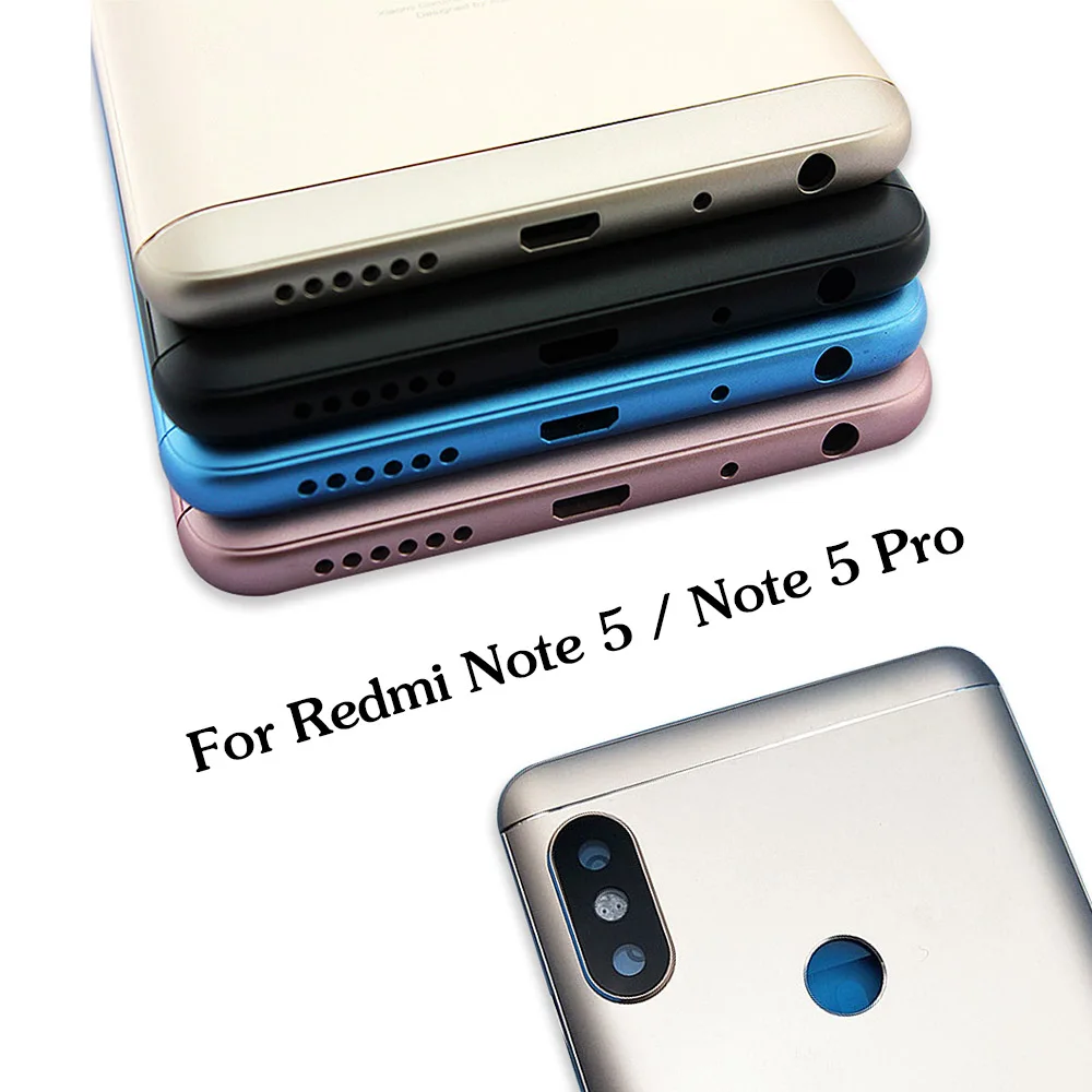 OEM для Xiaomi Redmi Note 5 крышка батареи задняя дверь note Pro + объектив камеры и боковые