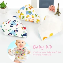 Водонепроницаемые треугольные хлопковые детские нагрудники с мультяшным принтом; детские нагрудники; Детские Слюнявчики для новорожденных; впитывающая ткань; детские нагрудники