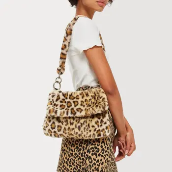 

DORATASIA Fashion Sexy Fur Bag leopard winter warm crossbody bags Brand Large Capacity shoulder bags women 2020