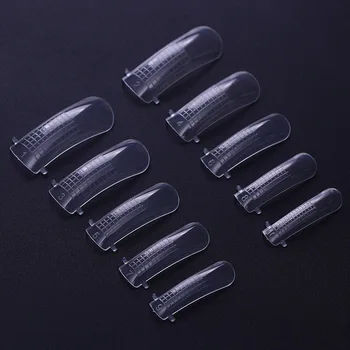 

100pcs Quick Building UV Gel Mold False Nail Tips Finger Extension Nail Art DIY Manicure Tool M88