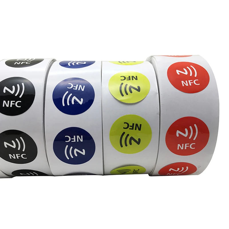 50 шт./партия NFC метка наклейка RFID 13,56 МГц NTAG 213 универсальная этикетка Близость RFID смарт-карта для NFC телефона
