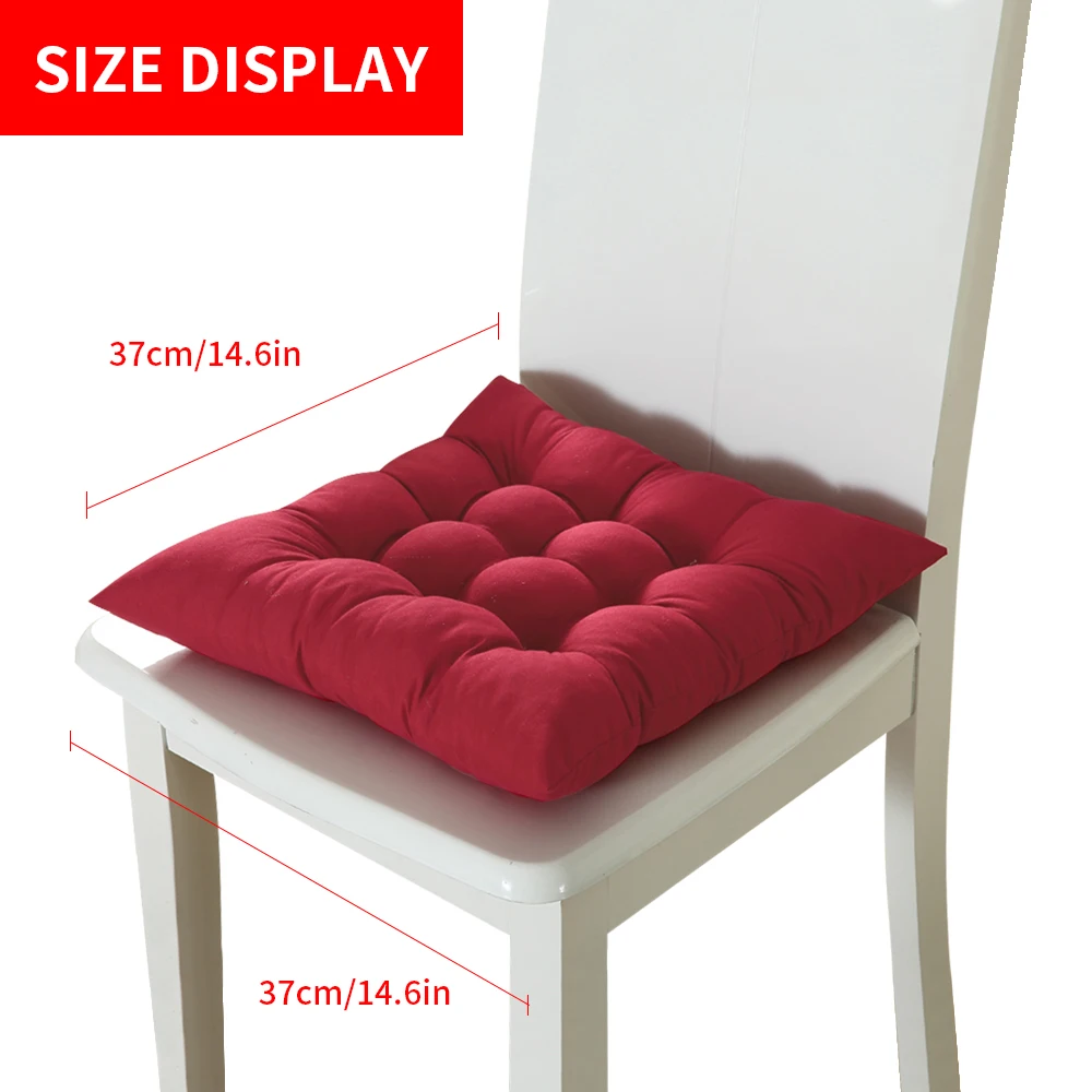 Мягкая квадратная подушка для стула, квадратная подушка для внутреннего сада, патио, дома, кухни, офиса, дивана, подушка для ягодиц - Цвет: H