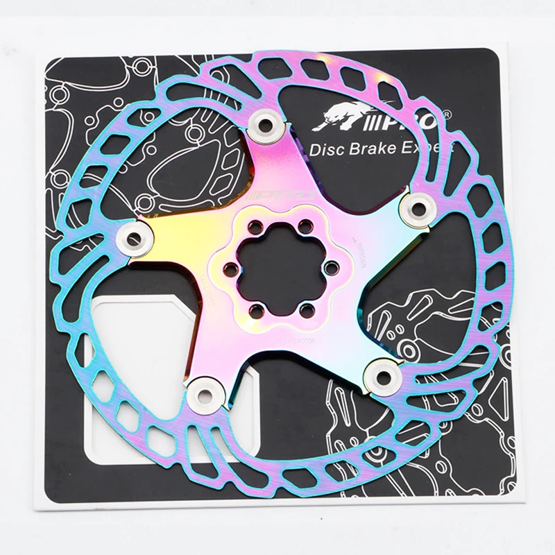 Colorful Floating Disc bike brake Rotor 140/160/180/203mm Six Nail Disc Brake Plate mountain bicycle disc brake bicycle disc brake bike brake rotor mountain bike disc brake