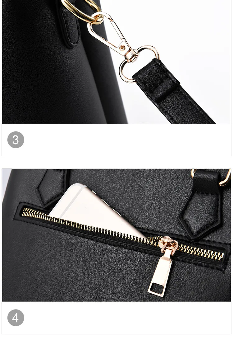 Новые модные сумки женские из комбинированного материала роскошная дизайнерская сумка через плечо сумки на плечо для женщин Bolsos 2 шт./компл. повседневные сумки