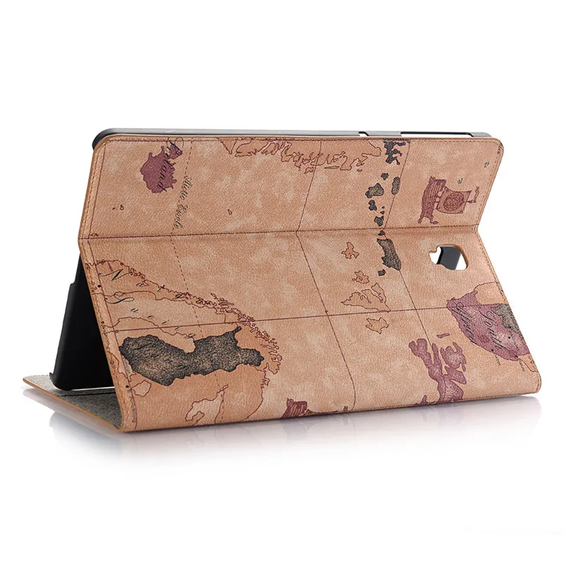 

Applicable SAMSUNG Tab a 10.5 Tablet PC Covers T590 Leather Case Map Pattern T835 Case S4 10.5 Ultra-Thin