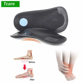 

1Pair High Arch Support Insoles Recycled Leather Orthotic Shoes Insert Professional Plantar Fasciitis Insoles Relieve Foot Pain