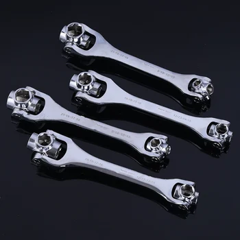 

Ratchet Wrench 360 Degree Revolving 8 in 1 Ratcheting Wrench Socket Wrenches Multifunctional TSH Shop