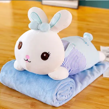 

Cartoon Elephant Pig Pillow Quilt Dual-Purpose Hippo and Soft Pillow Office Multi-Function Pillow Cushion Siesta Blanket