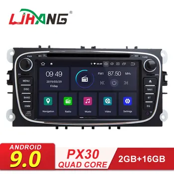 

LJHANG Car DVD Multimedia Player Android 9.0 For FORD FOCUS Mondeo S-MAX C-MAX Galaxy kuga GPS Navi WIFI 2 Din Car Radio Stereo