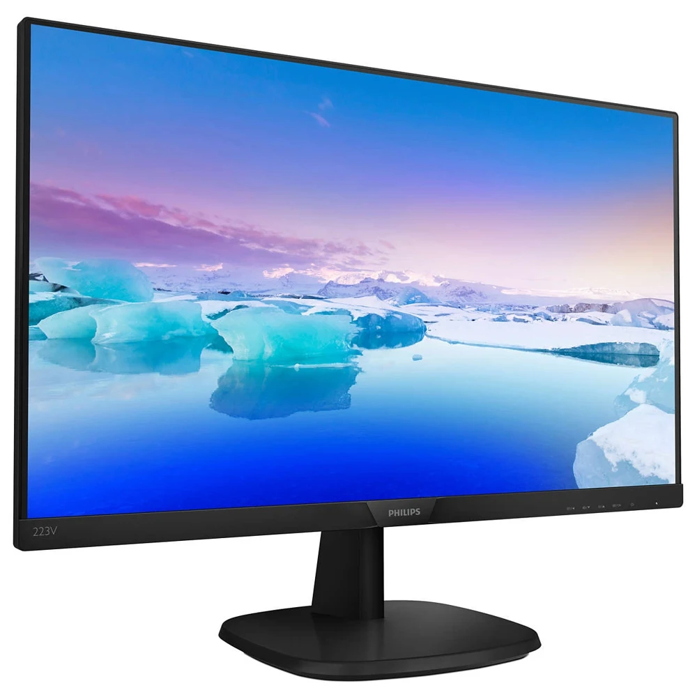 MONITOR 21.5" PHILIPS 223V7QSB/00(01) Black(IPS, 1920x1080, 8 ms, 178°/178°, 250 cd/m, 10M:1,+DVI