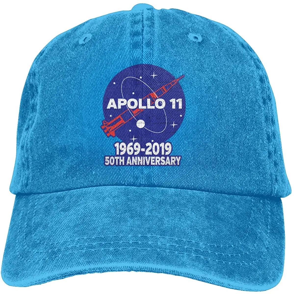 Apollo 11 50th anniversary Moon Landing модная повседневная Регулируемая ковбойская шляпа бейсболка для мужчин и женщин Черная