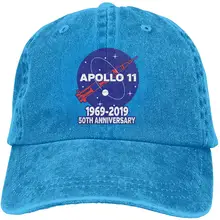 Apollo 11 50th anniversary Moon Landing модная повседневная Регулируемая ковбойская шляпа бейсболка для мужчин и женщин Черная