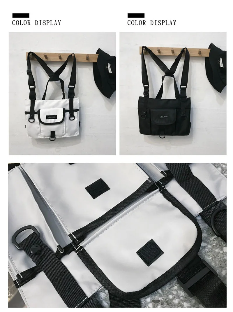 Тактическая Сумка ALIX, жилет, сумка на плечо в стиле хип-хоп, уличная сумка, унисекс, нагрудная сумка, сумки с большой вместительностью, тактическая нагрудная сумка для мужчин