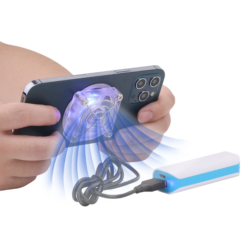 P82F Magnetic Mini Mobile Phone Cooling Fan Radiator Turbo Hurricane Game Cooler USB Charging Shockproof Game Companion cooling fan gaming cooling fan cellphone cooler