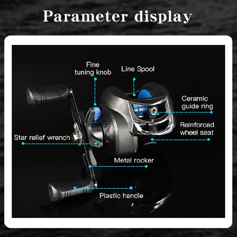 2022 New 8kg Max Drag Fishing Reel Professional Ultra Light 7.2:1 Gear Ratio Carp Baitcasting Wheel carp fishing casting reel