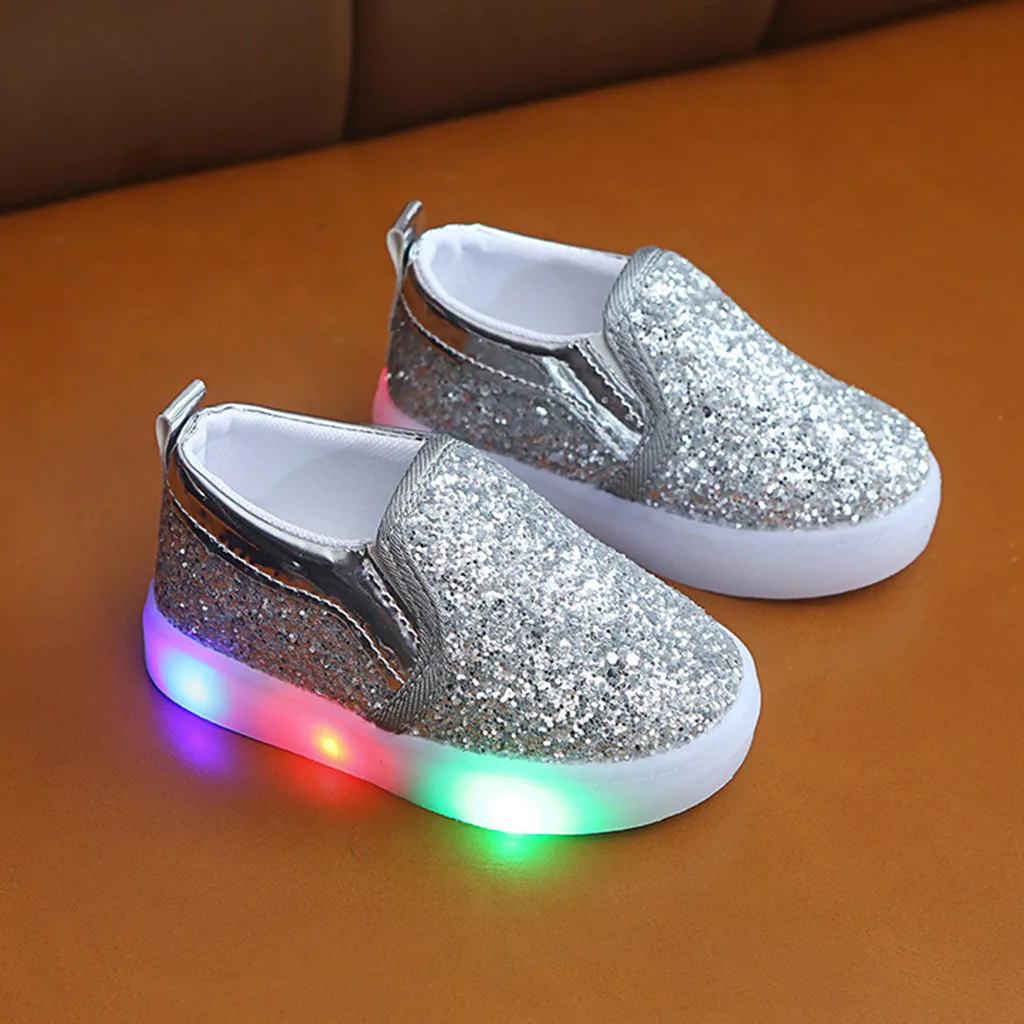 Детская обувь со светодиодной подсветкой; однотонные слипоны со светящимися звездами; детские туфли для мальчиков; детская светящаяся обувь; теннисная обувь для маленьких мальчиков; легкая обувь