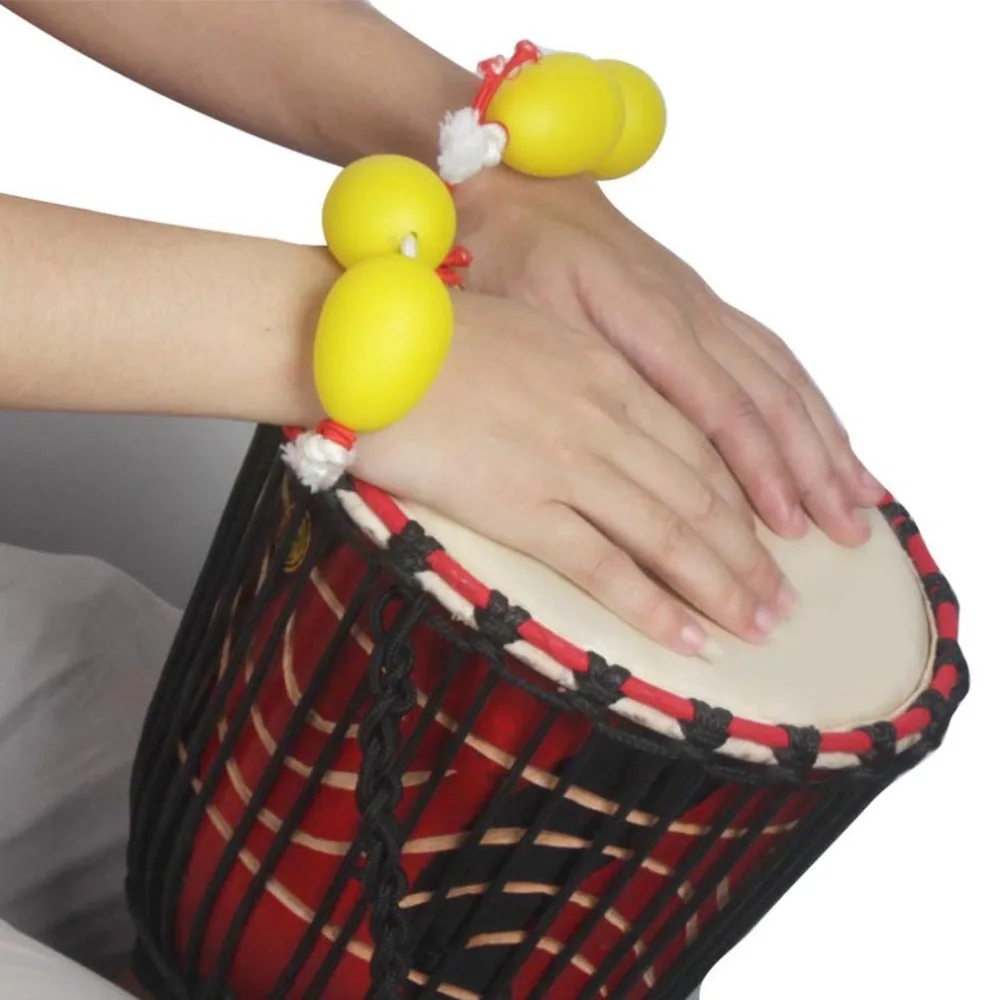 Запястье песок Яйцевидный инструмент Африканский барабан укулеле выделенный аккомпанемент шейкеры ритмический инструмент песок яйцо набор