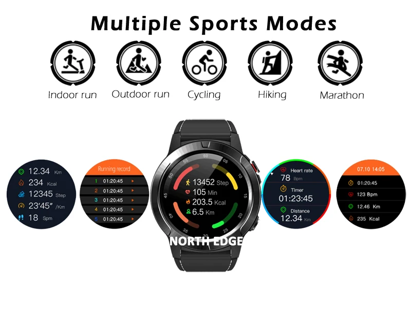 North Edge Sport Smart Watch Fitness GPS Blood Pressure Heart Rate Sleep Monitor Compass Wristband Smartband For IOS Android North Edge Sport Smart Watch Fitness GPS Blood Pressure Heart Rate Sleep Monitor Compass Wristband Smartband For IOS Android